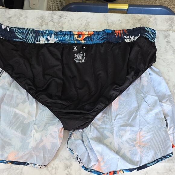 Mens Sz 3X Floral Tropical Floral Beachy Pool Swim Trunks Xersion - Picture 7 of 9
